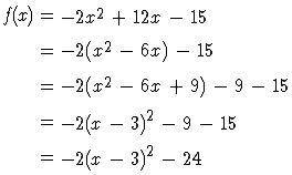 PLEASE ANSWER

Select the correct answer.
Caroline rewrote a quadratic equation in vertex form by