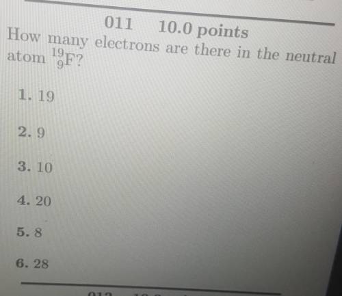 Question for number 11.