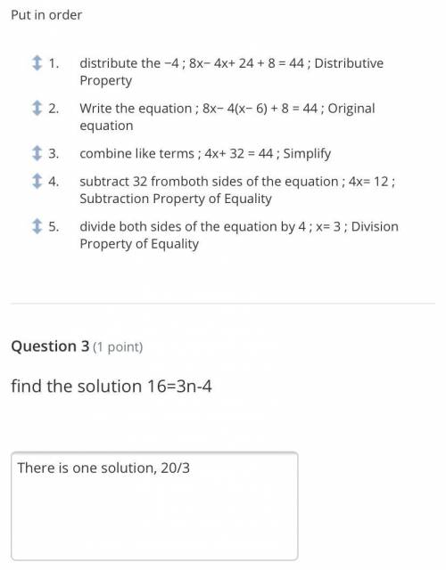 HELP put in order and find the solution- are these correct?