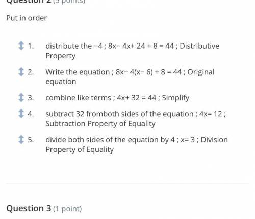 Please help!! I don’t know what the order of the first three are. I’ve asked this question 3 times
