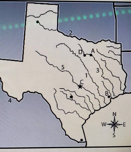 3. Which number represents the Red River, an important border barrier?