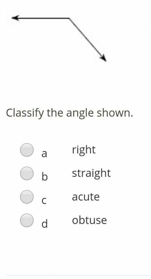 EASY GEOMETRY**IDENTIFY THE angle shown