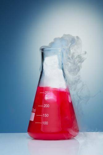 Which indicator of a chemical change is shown?

A.) formation of a gas 
B.) formation of a precipi