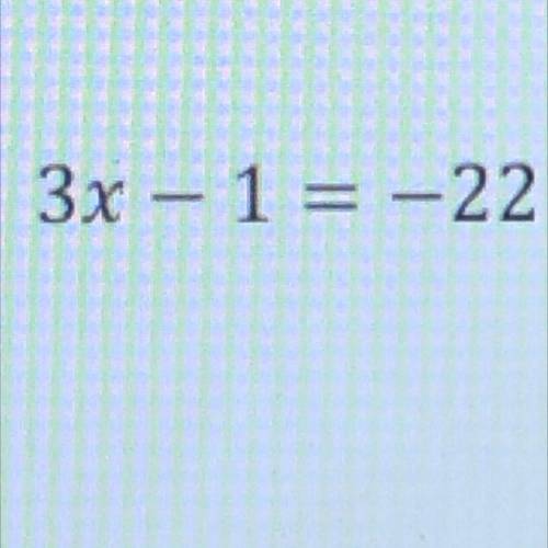 Solve the following 2-step equations for x