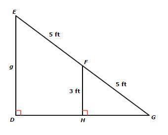 PLEASE HURRY Find the measure of g in the following figure