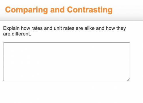 PLZ HELP!! What is the difference between unit rates and rates are different.