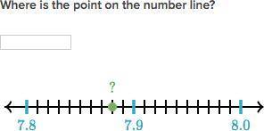 Think about all the decimals that would come between 7.8 and 7.9 on a numberline...

What does the