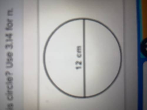 What is the circumference of this circle