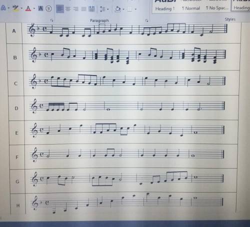 Please help me

1 which written example represents audio sample 1 same as 2, 3, 4, 5, 6, 7, and 89
