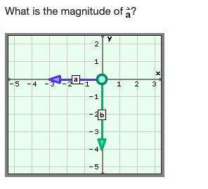 What is the magnitude of a?
4
−4
3
−3