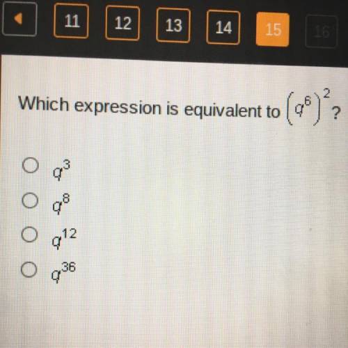 Which expression is equivalent to
O
Of
