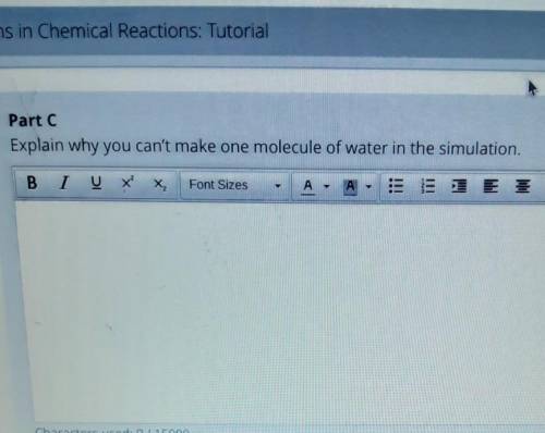 Explain why you can make one molecule of waterPlease help ASAP!!