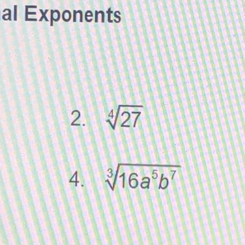 Exponent 4 Square root of 27