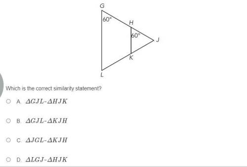 Which is the correct similarity statement?