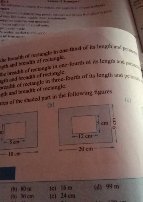 If the breadth of rectangle is one-fourth of its length and perimeter in60 CM find the length and b