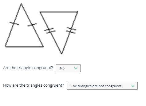 Are the trianlges congruent. am I right?