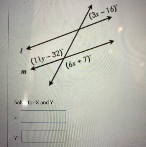 Please help 
Solve for X and Y