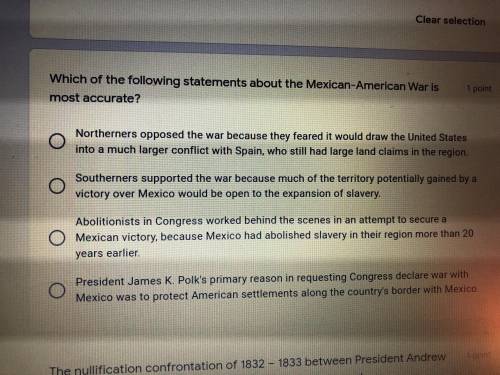 Which of the following statements about the Mexican-American War is most accurate?