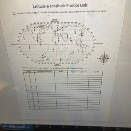 Latitude & Longitude Practice