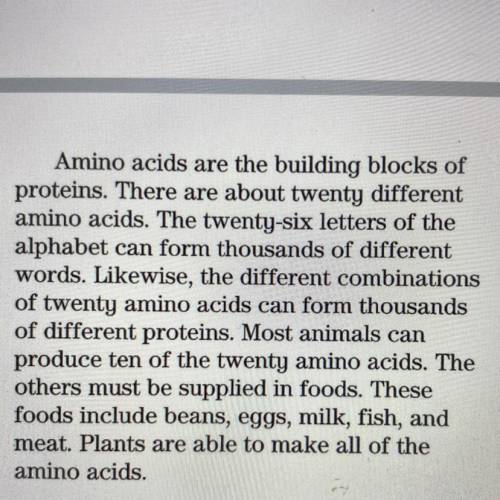 There are 20 _______ amino acids (9) 
(fill in the blank)
