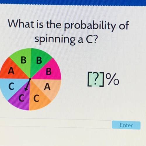 What is the probability of spinning a C?