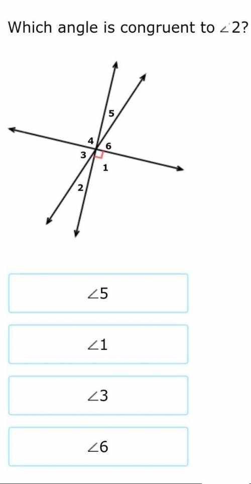 Which angle is congruent to Z2 ?