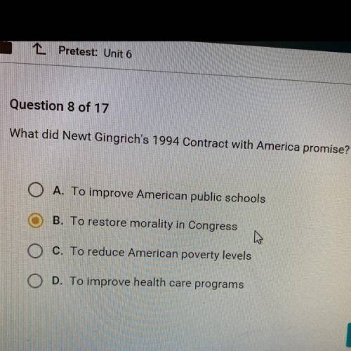 What did Newt Gingrich's 1994 Contract with America promise?