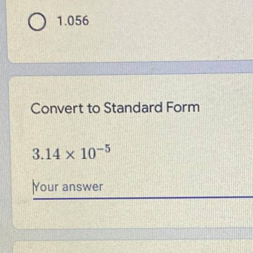 Convert to a standard Form 3.14 x 10 ^-5