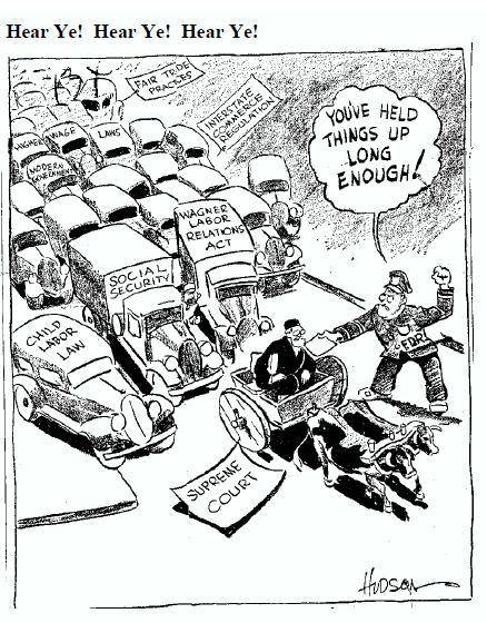Based on this political cartoon and Passage 1, how does the political cartoonist's depiction of Pre