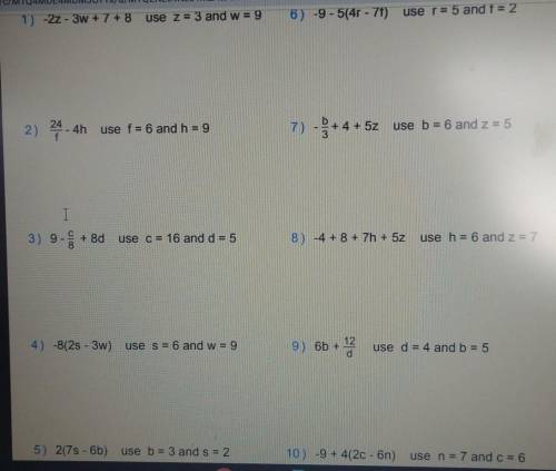 Pleeaaassseee I need help in this , algebraic expressions