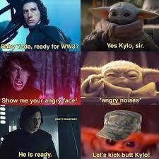 Baby Yoda vs kilo ren 
who would win