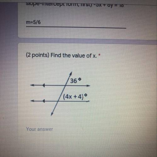 PLZ HELP FAST ! find the value of x