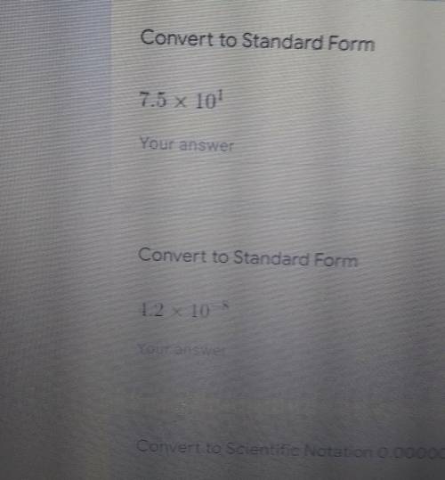 Standard form help me