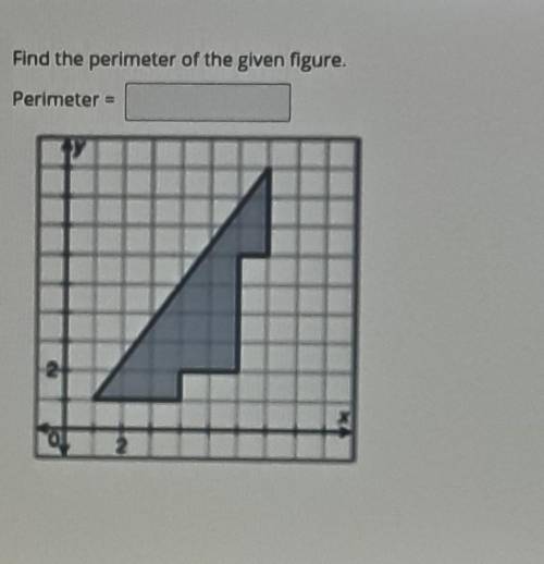 Find the perimeter of the given figure.