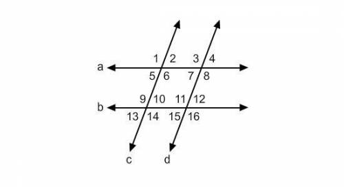 Which lines can you conclude are parallel given that m∠14 + m∠2 = 180 Justify your conclusion with