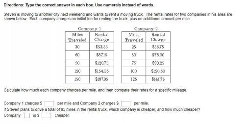 Steven is moving to another city next weekend and wants to rent a moving truck. The rental rates fo