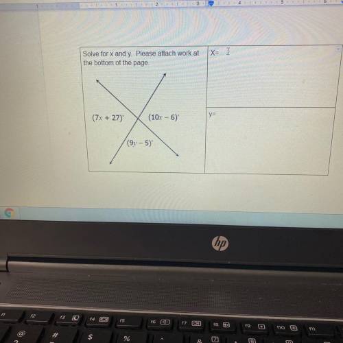 Help to solve x and Y