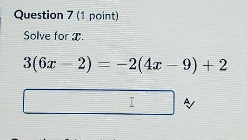 PLEASE HELP!! I got the answer of -10/9 I'm not shure if its correct and how to get it because I us