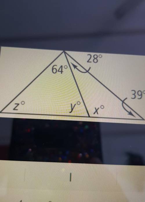Find the unkown angle of a triangle