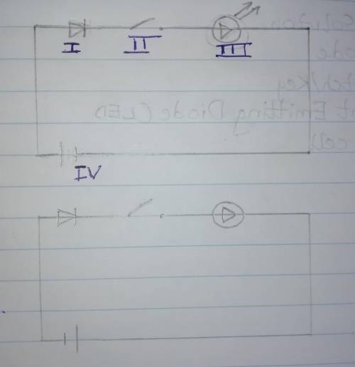 The diagram below are two simple electron circuit

label A and B.Study them carefully and answer t