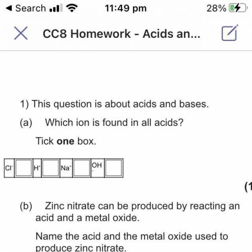 Which ion is found in all acids