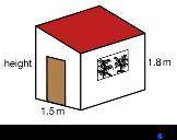 (I may give brainliest) The roof of a lean-to-garden shed has a gradient of 0.35.find the height?