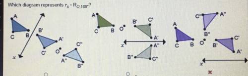 Which diagram represents r x • R O, 180•?