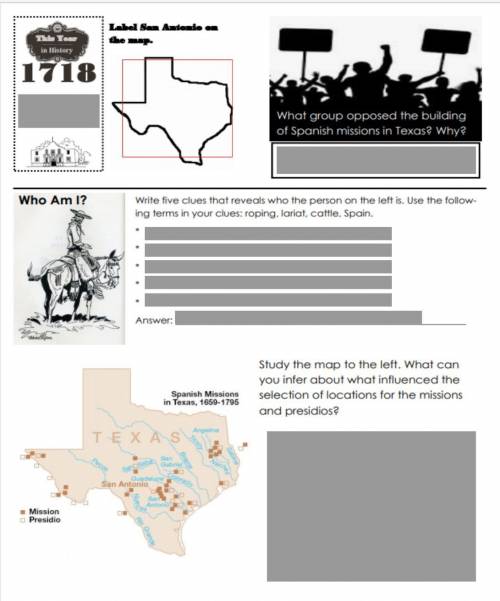 35 points hurry, please texas history