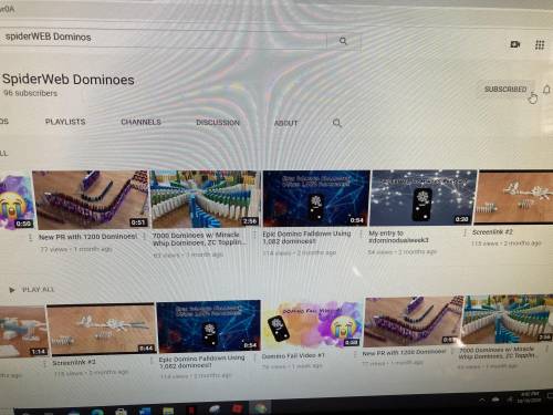 Sub to my YT spiderWEB Dominoes. Post a pic of u doing so and u got urself a brainliest