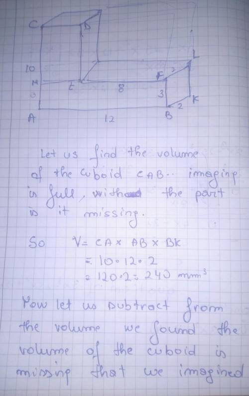 Please help me to find the volume with steps