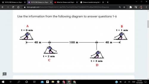 Someone, please help me with this, will mark you the brainliest

1. Distance traveled during the f