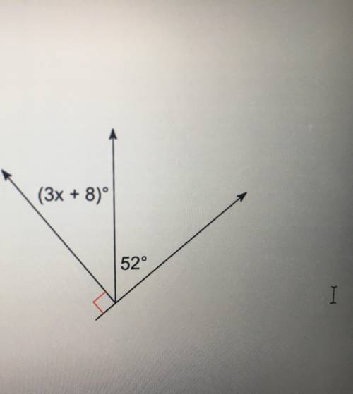 Find the value of x.

I need help
ANSWER is 10, but I need to show the equations and show my work