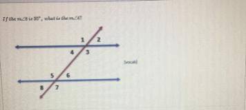 Please help If the measure of angle 8 is 35 what is the measure of angle 4?