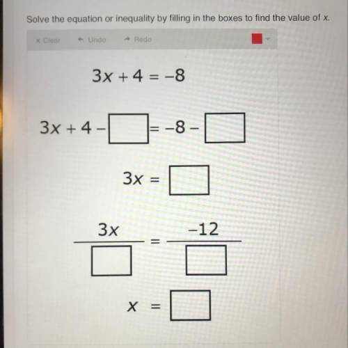 This is Two-Step equations & inequalities. If you could please help thank you!